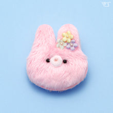 Load image into Gallery viewer, Fluffy bunny clip (pink)