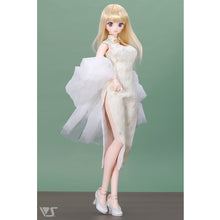 Load image into Gallery viewer, White Peony Chinoiserie Dress (L Bust/DDdy)
