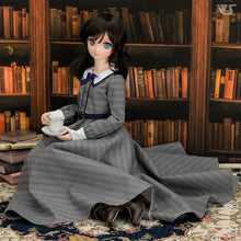 Load image into Gallery viewer, Plaid Dress Set (SS~M Bust)(Gray)