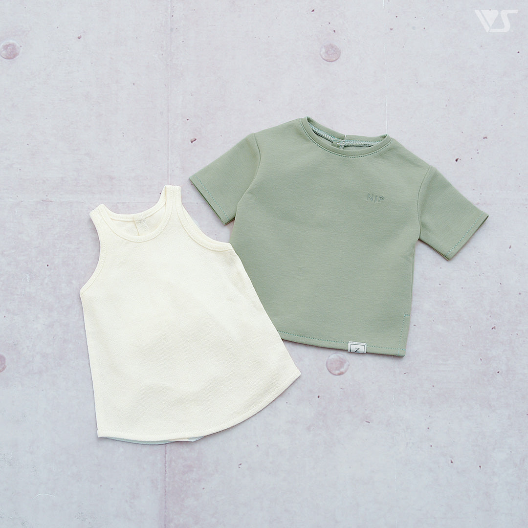 NJP Embroidery Logo Tee Set (Matcha)