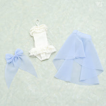 Load image into Gallery viewer, Swimsuit Set (Pareo / Pale Blue)