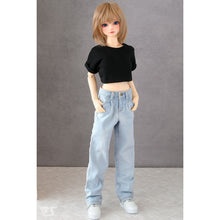 Load image into Gallery viewer, 002 Tuck Wide Jeans / SD (Pale Blue)