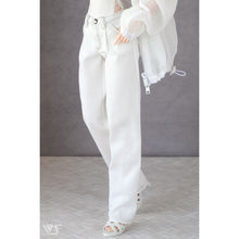 Load image into Gallery viewer, 002 Tuck Wide Jeans / DD (White)
