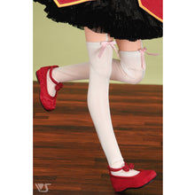 Load image into Gallery viewer, DD Garter Socks (White/Pink Ribbon)