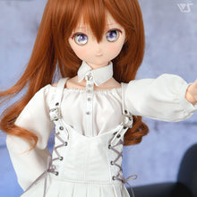 Load image into Gallery viewer, White Synthetic Leather Pinafore Dress Set / Mini