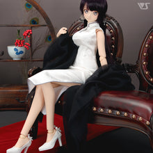 Load image into Gallery viewer, DDdy White Chinoiserie Dress