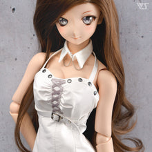 Load image into Gallery viewer, White Synthetic Leather Dress Set