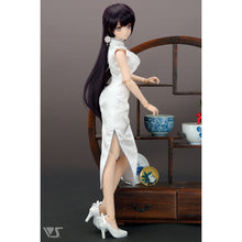 Load image into Gallery viewer, DDdy White Chinoiserie Dress