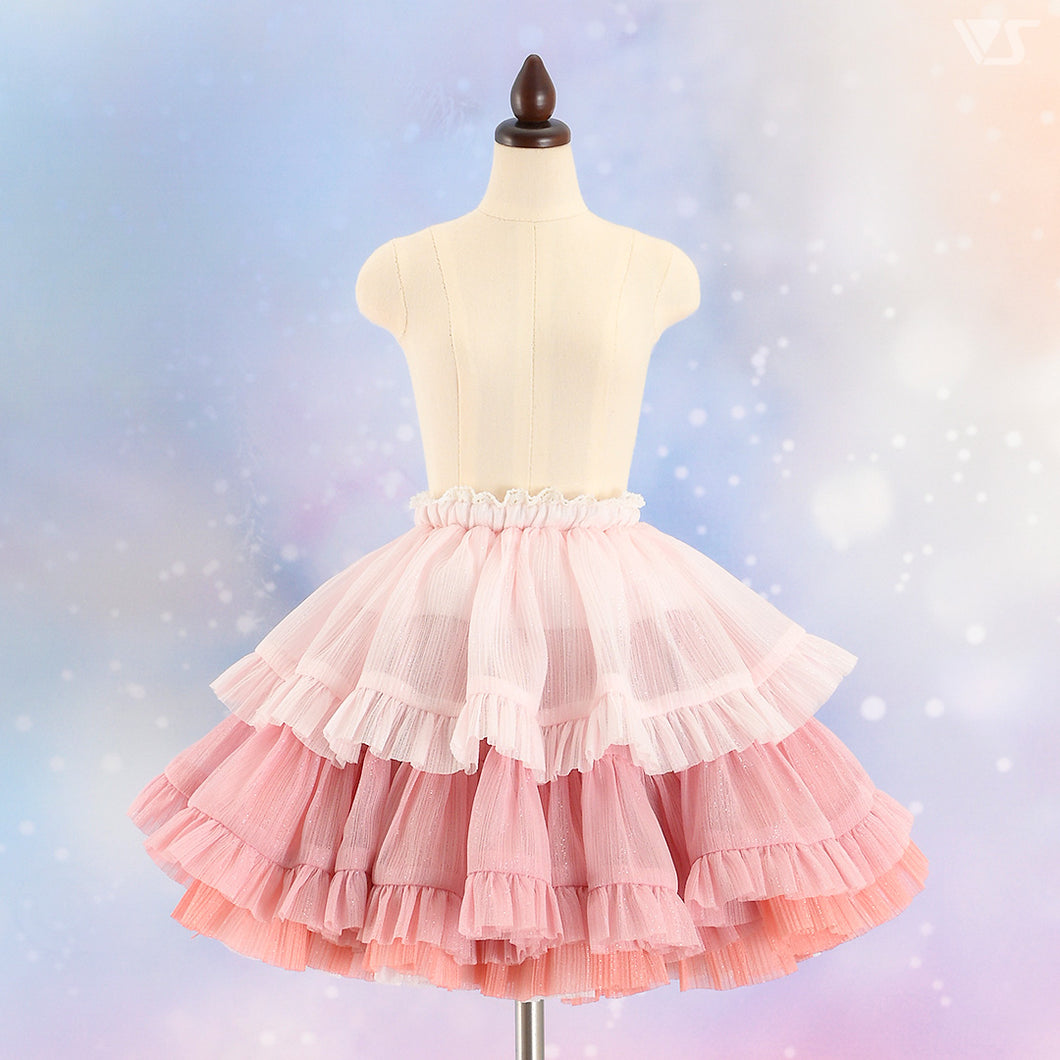 Reversible Pompon Skirt (Strawberry Cream Soda)[PreOrder]