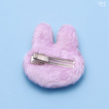 Load image into Gallery viewer, Fluffy bunny clip (purple)

