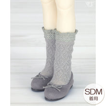 Load image into Gallery viewer, SDM~SD Lace Knit Socks (Gray)[PreOrder]
