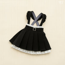 Load image into Gallery viewer, Skirt with suspenders (black) - Petite/Mini [PreOrder]

