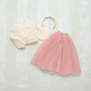 Loose knit sweater set (ivory) - Mini [PreOrder]