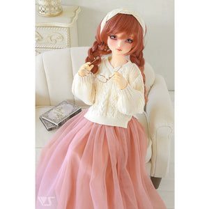Loose knit sweater set (ivory)[PreOrder]