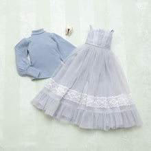 Load image into Gallery viewer, Loose knit and cami dress set (ice blue)[PreOrder]
