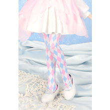 Load image into Gallery viewer, SDM Diamond Pattern Socks (Peach x Water) - Mini [PreOrder]
