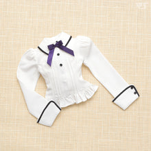 Load image into Gallery viewer, Pintuck blouse (purple ribbon)[PreOrder]
