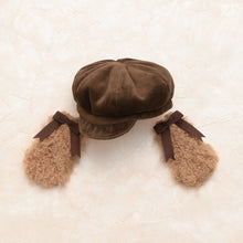 Load image into Gallery viewer, Dog ears newsboy cap (brown)[PreOrder]
