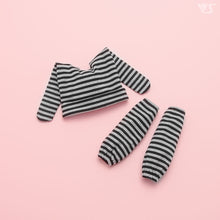 Load image into Gallery viewer, Bunny ear hat and leg cover set (gray)[PreOrder]
