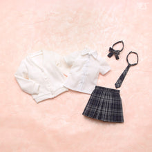 Load image into Gallery viewer, High school girl set (white x navy) - Mini
