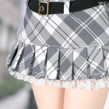 Load image into Gallery viewer, Suspender mini skirt set (gray)[PreOrder]
