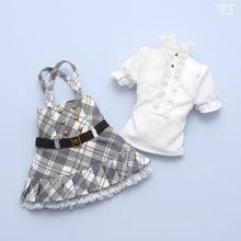Load image into Gallery viewer, Suspender mini skirt set (gray)[PreOrder]
