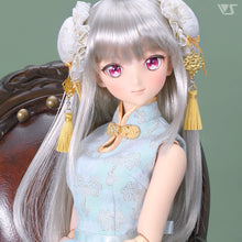 Load image into Gallery viewer, Mint Chinoiserie Dress (SS-M bust)
