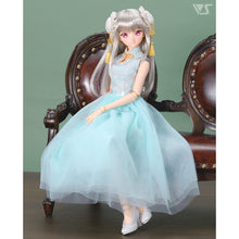 Load image into Gallery viewer, Mint Chinoiserie Dress (SS-M bust)
