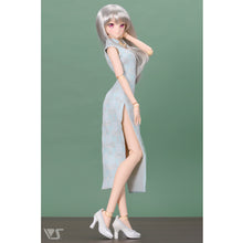 Load image into Gallery viewer, Mint Chinoiserie Dress (SS-M bust)
