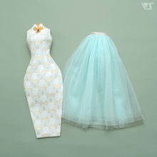 Load image into Gallery viewer, Mint Chinoiserie Dress (SS-M bust)
