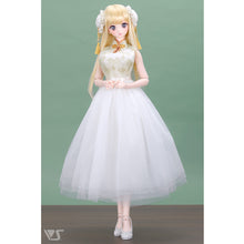 Load image into Gallery viewer, White Peony Chinoiserie Dress (L Bust/DDdy)

