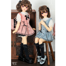 Load image into Gallery viewer, Dolly Parfait Pants Outfit (White x Pink) - Chibi/Mini [PreOrder]
