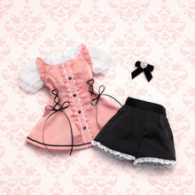 Load image into Gallery viewer, Dolly Parfait Pants Outfit (White x Pink) - Chibi/Mini [PreOrder]
