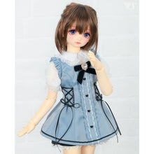 Load image into Gallery viewer, Dolly Parfait Pants Outfit (White x Light Blue) - Chibi/Mini [PreOrder]
