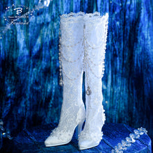 Load image into Gallery viewer, "Mermaid Tear" lace-up boots [PreOrder]
