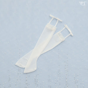 SD Garter Socks (White / Lace)[PreOrder]