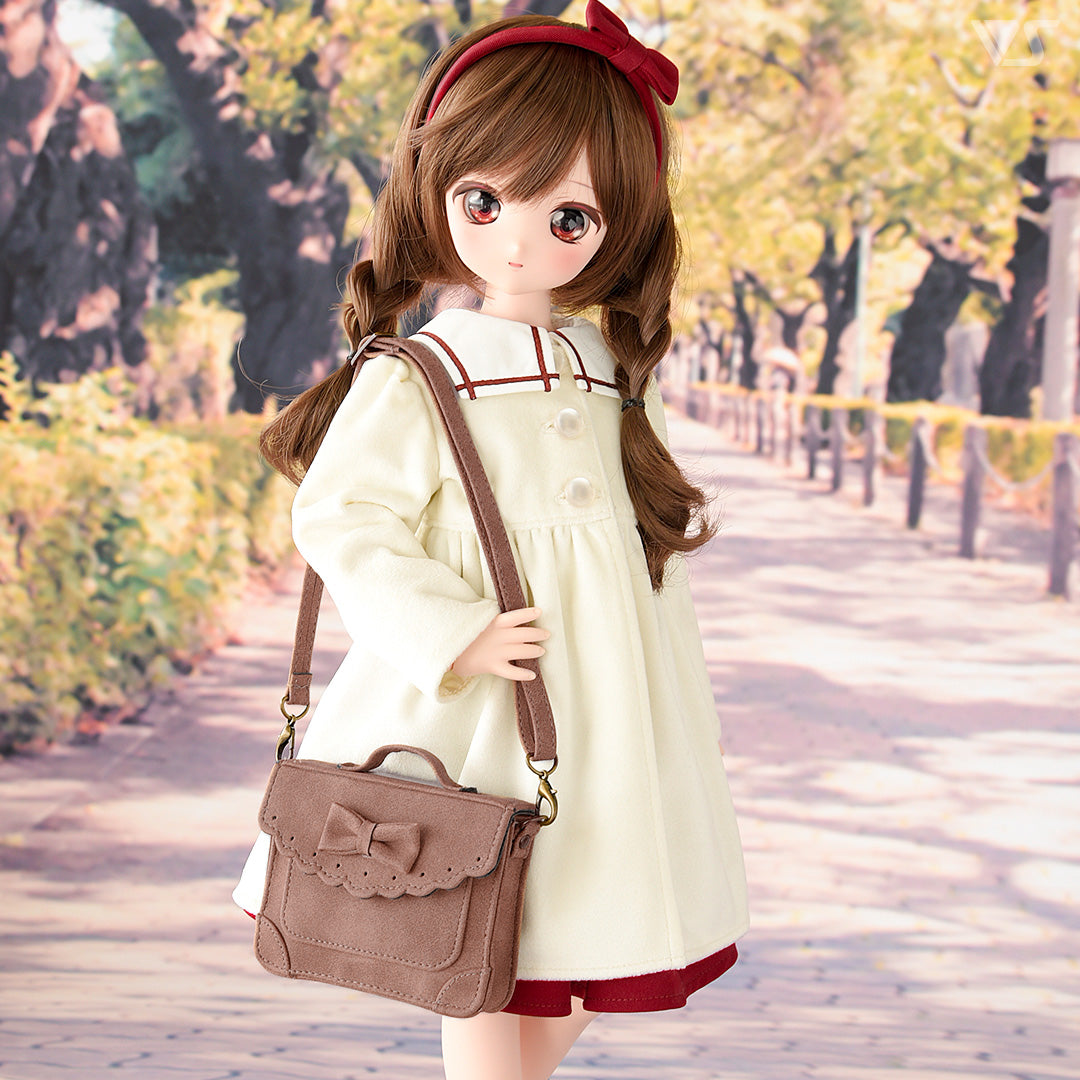 Collarless Gathered Coat / Mini