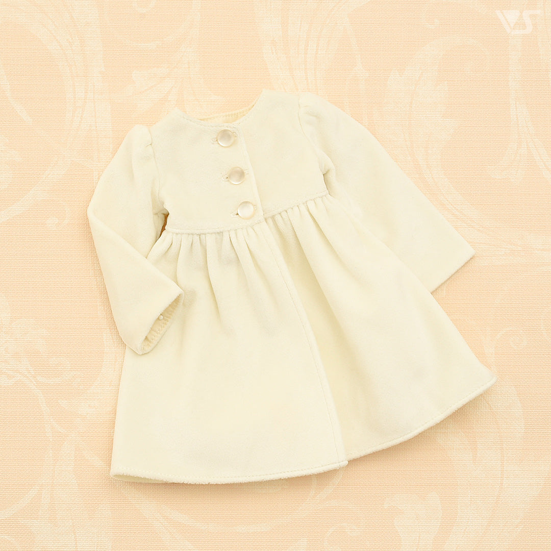 Collarless Gathered Coat / Mini