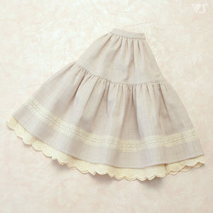 Long Skirt (Ivory Plaid)