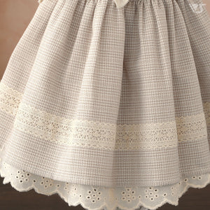 Long Skirt (Ivory Plaid)