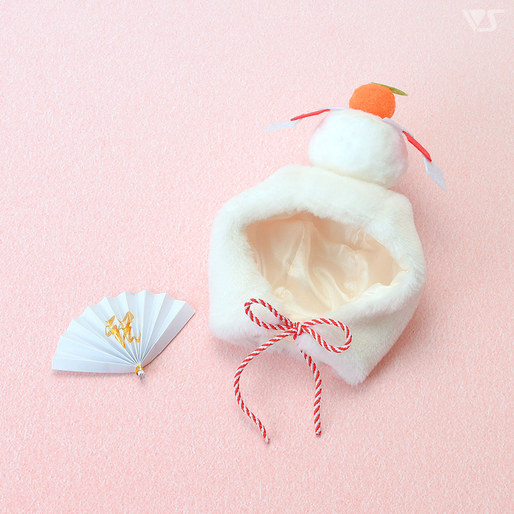 Kagami Mochi Cap & Folding Fan Set [PreOrder]