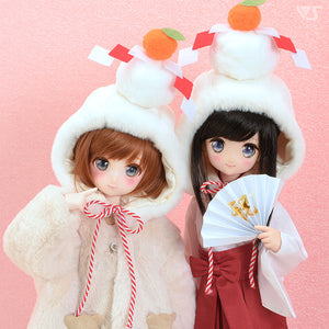 Kagami Mochi Cap & Folding Fan Set [PreOrder]