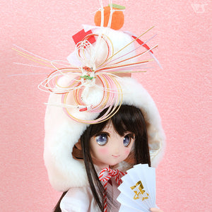 Kagami Mochi Cap & Folding Fan Set [PreOrder]