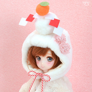 Kagami Mochi Cap & Folding Fan Set [PreOrder]