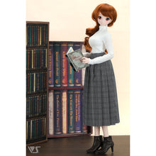 Load image into Gallery viewer, Long Pleated Skirt (Black Plaid)[PreOrder]
