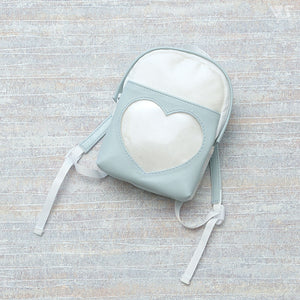 Heart Transparent Ita-Bag (Pale Blue)