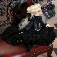 Load image into Gallery viewer, Princess Pompon Skirt / Mini (Black)[PreOrder]
