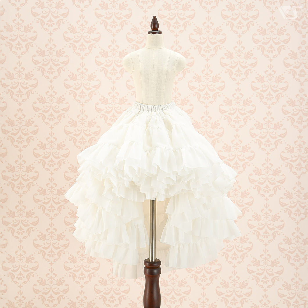 Princess Pompon Skirt / Mini (White)