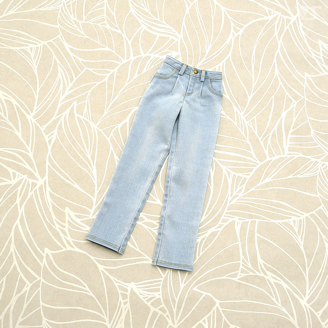 002 Tuck Wide Jeans / SD (Pale Blue)