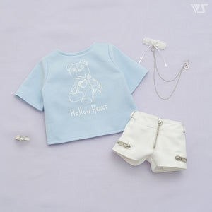 Patchwork Bear T & Shorts Set